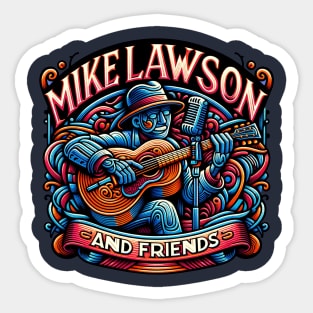 Mike Lawson and Friends - Guitar Man Sticker